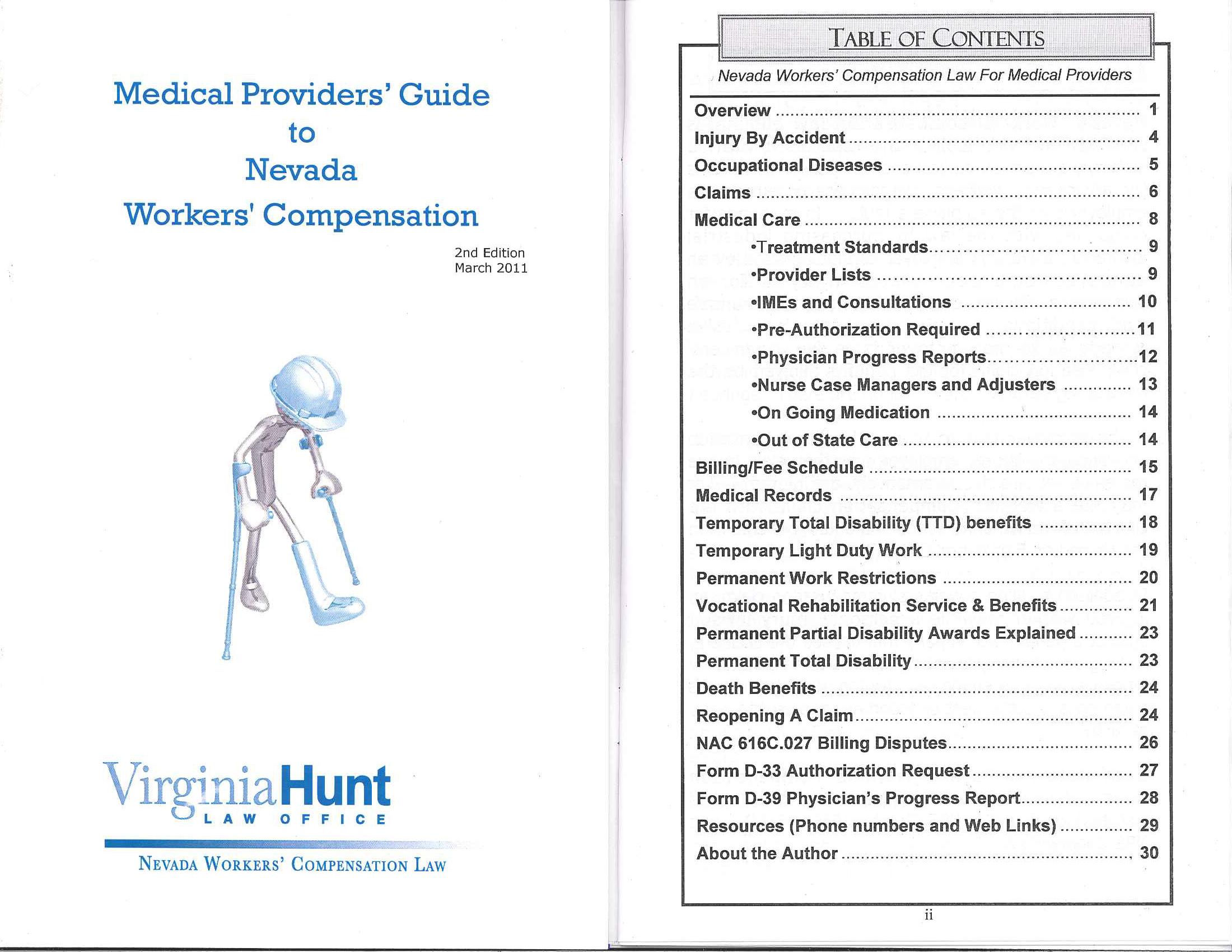 Medical Providers Guide to Nevada Workers’ Compensation Law Nevada